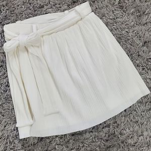 NWT Sabo Skirt White Pleated Skirt Size L